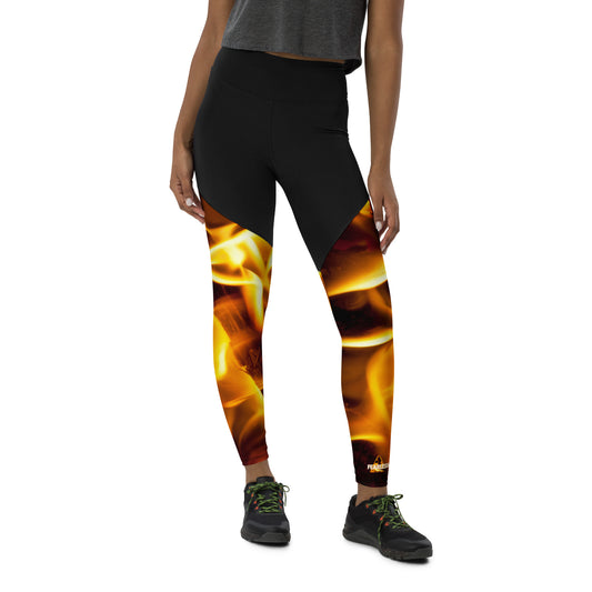 I Am Fearless (Fire)- Sports Leggings